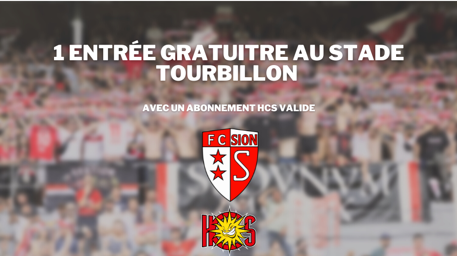 Una partita gratuita al Tourbillon per gli abbonati dell'HC Sierre