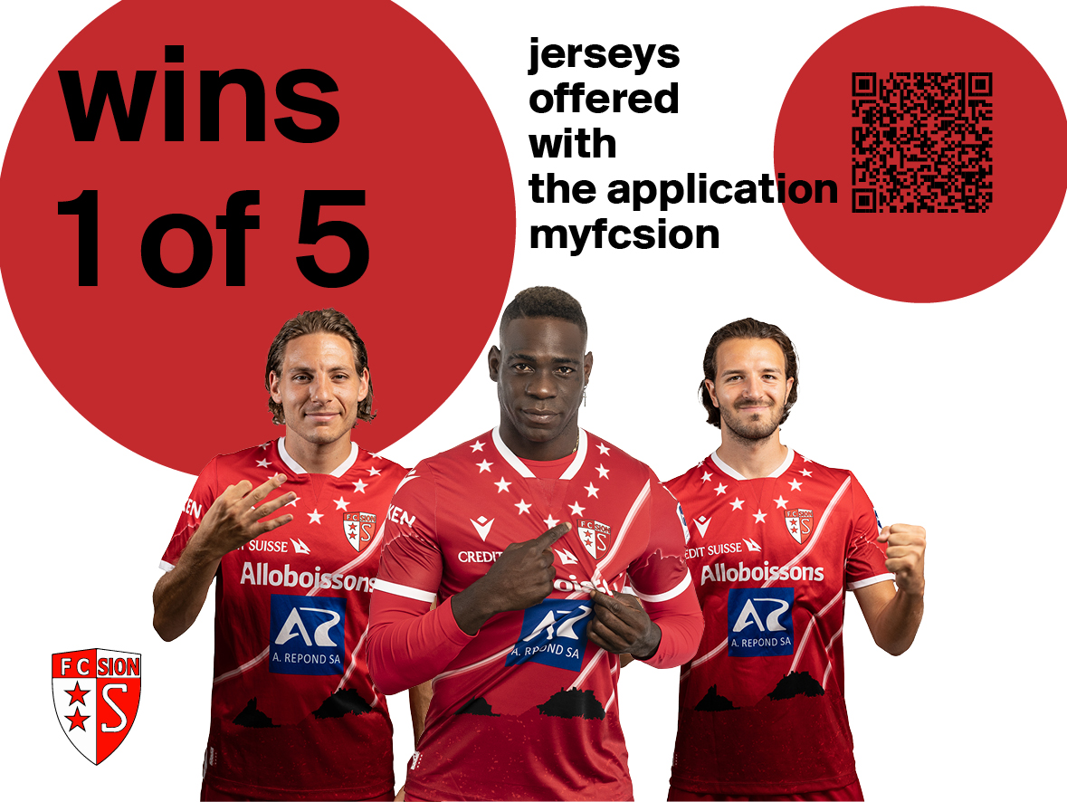 5 official FC Sion jerseys to win